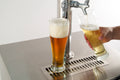 Fire Magic 3594 24-Inch Outdoor-Rated Dual Tap Kegerator | Built-In Stainless Steel Beer Dispenser Left Hinge (Right Side Handle)