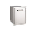 Fire Magic 53820TSC 14-Inch Enclosed Trash Cabinet with Soft Close | Built-In Stainless Steel Outdoor Trash Drawer