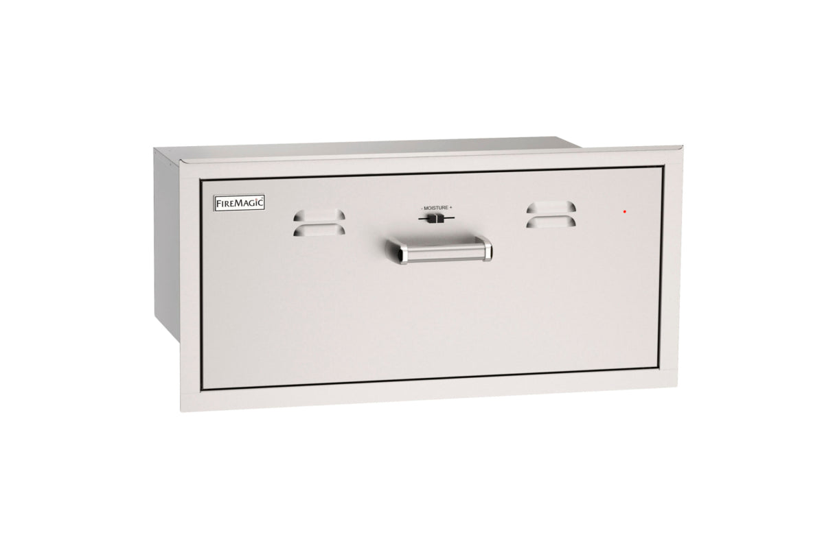 Fire Magic 53830-SW 30-Inch Electric Warming Drawer | 110V Stainless Steel Outdoor Kitchen Appliance