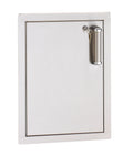 Fire Magic 53920SC 14-Inch Vertical Single Access Door with Soft-Close | Built-In Stainless Steel Door for Outdoor Kitchens Left Hinge (Handle on Right) / Yes with Key Lock