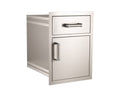 Fire Magic 54018S 17-Inch Outdoor Pantry with Slide-Out Shelves & Access Drawer | Built-In Stainless Steel Cabinet for Outdoor Kitchens