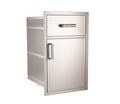 Fire Magic 54020S 20-Inch Outdoor Pantry with Slide-Out Shelves & Access Drawer | Built-In Stainless Steel Storage for Outdoor Kitchens