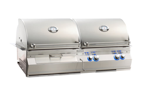 Fire Magic Aurora A830i 46-Inch Built-In Gas & Charcoal Combo Grill with Analog Thermometer
