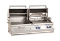 Fire Magic Aurora A830i 46-Inch Built-In Gas & Charcoal Combo Grill with Analog Thermometer