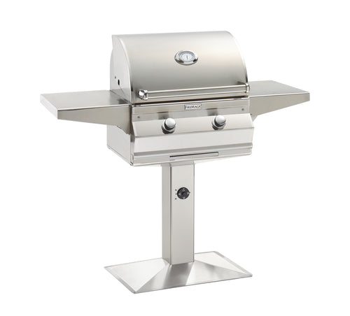 Fire Magic Choice C430s 24-Inch Post-Mounted Gas Grill with Analog Thermometer | Premium Freestanding Outdoor Grill