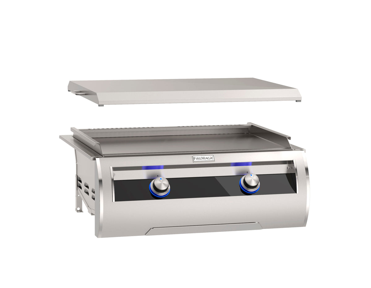 Fire Magic Echelon E660i 30-Inch Built-In Gourmet Griddle with 2 Burners | Premium Outdoor Flat Top Grill Natural Gas