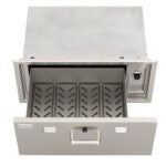 Fire Magic 53830SC 30-Inch Single Storage Drawer with Soft-Close | Built-In Stainless Steel Outdoor Kitchen Drawer