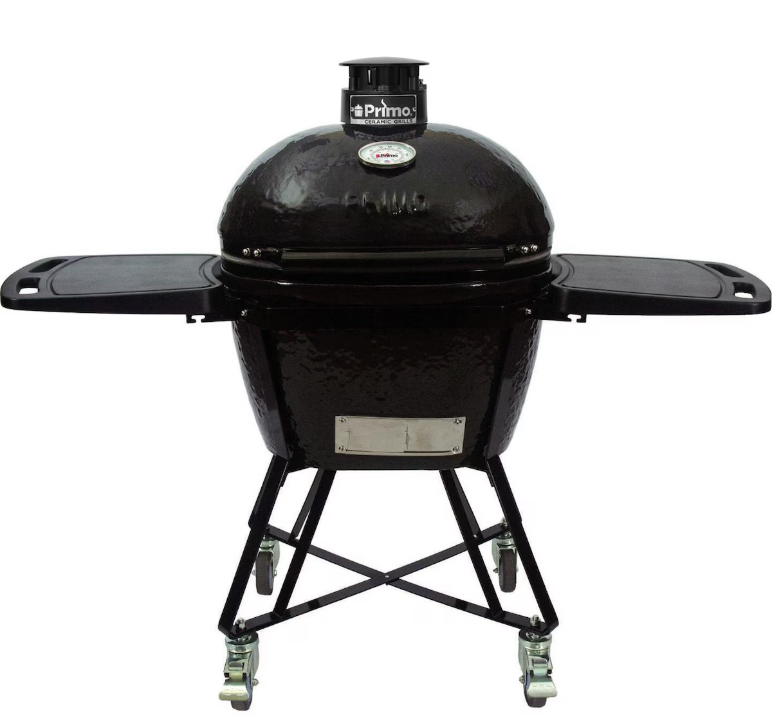 Primo Oval Large 300 Ceramic Kamado Charcoal Grill - PGCLGH(C) | Premium Kamado BBQ with Optional All-In-One Cradle
