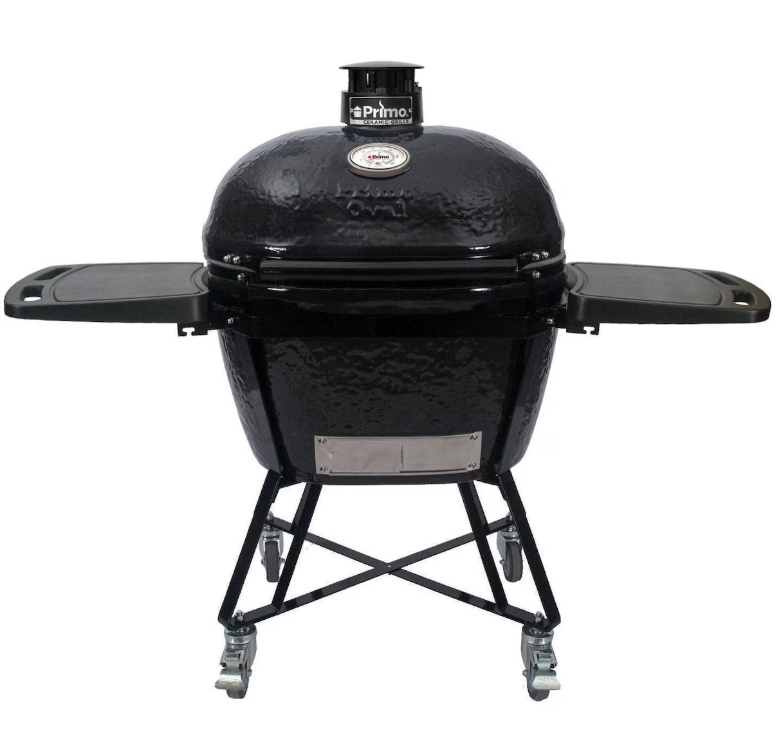 Primo Oval X-Large 400 Ceramic Kamado Charcoal Grill - PGCXLH(C) | Premium Kamado BBQ with Optional All-In-One Cradle
